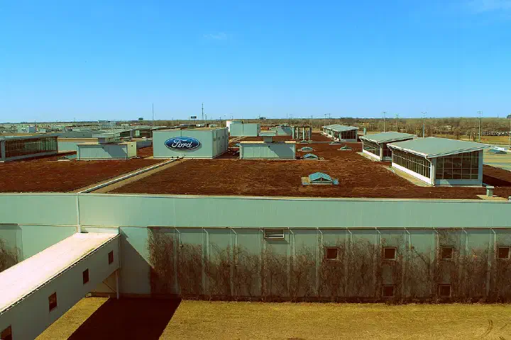 The Ford F-150 Rouge plant.