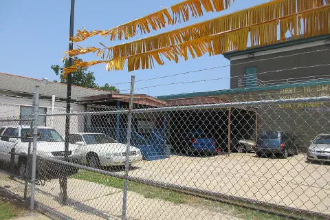 A used car lot in Mid-City New Orleans.