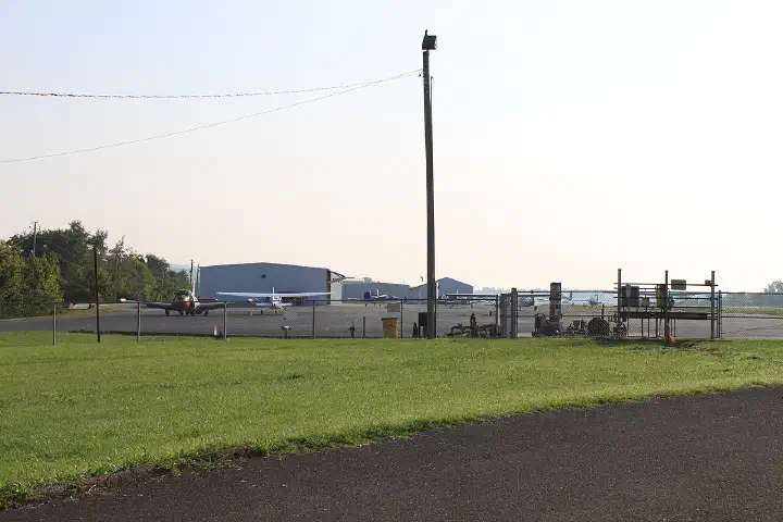 Planes on the tarmac at Moore-Murrell Airport, Morristown, Tennessee.