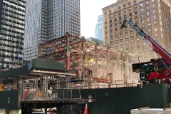 270 Park Avenue in New York City under demolition in April 2021.
