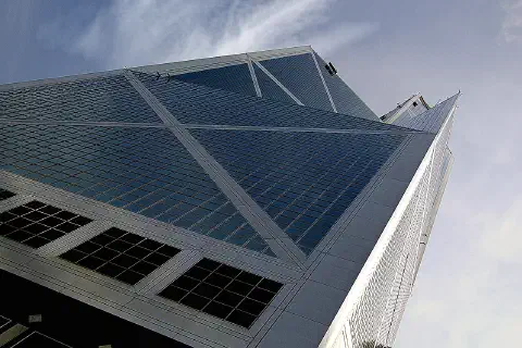 The Bank of China Tower, Hong Kong.