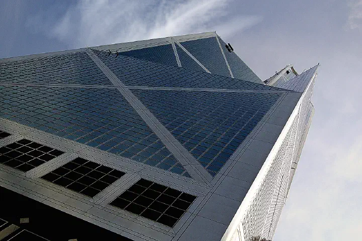 The Bank of China Tower, Hong Kong.