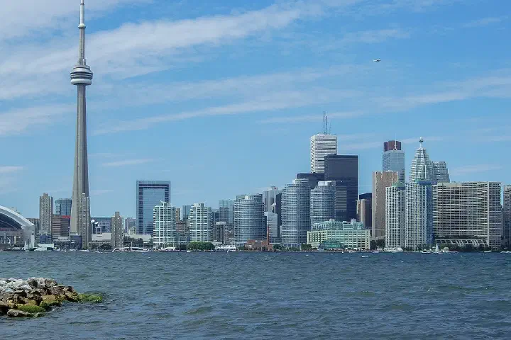 The Toronto skyline.