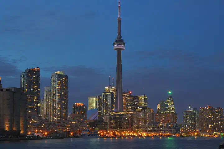 The Toronto skyline.