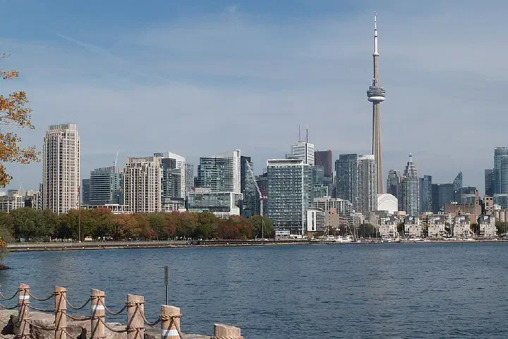 The skyline of Toronto, Canada's largest city.