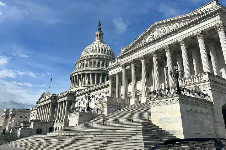The west front of the Capitol building.