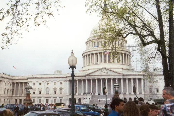 The east front of the U.S. Capitol.
