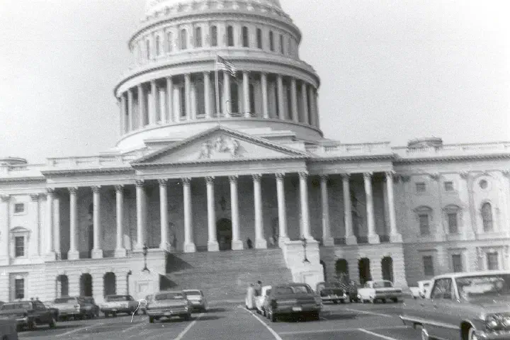 The east front of the U.S. Capitol.