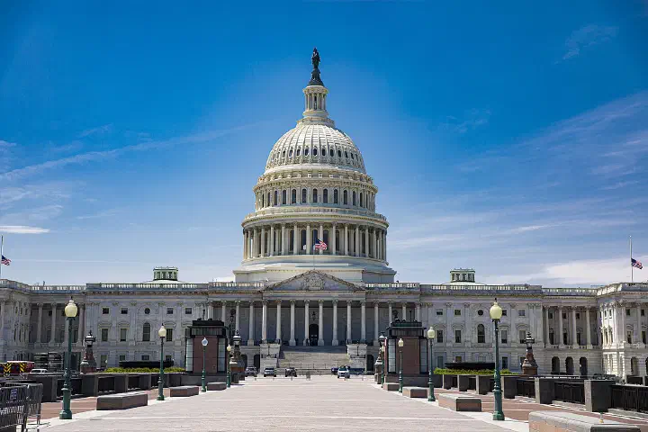 The east front of the U.S. Capitol.
