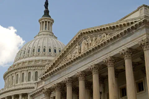The Senate side of the U.S. Capitol's East Front.