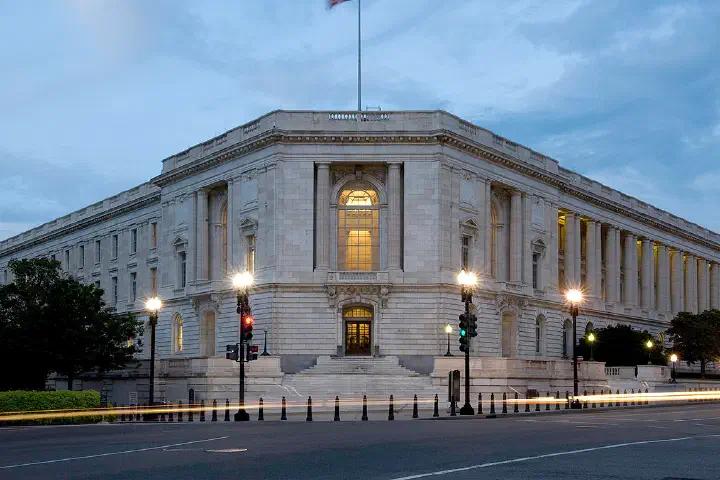The Russell Senate Office Building, built 1903-1908, is the oldest of the Senate office buildings.