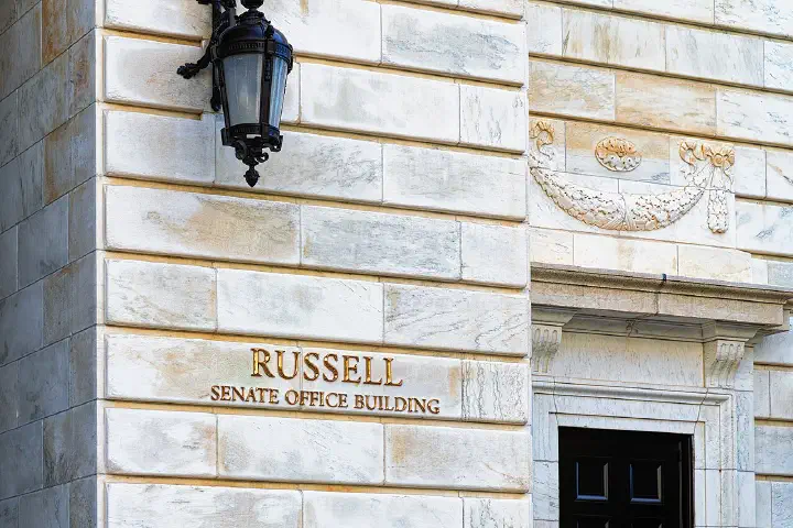 The Russell Senate Office Building in Washington, D.C., near the U.S. Capitol
