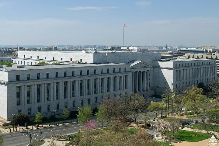 The Rayburn House Office Building, completed in early 1965.