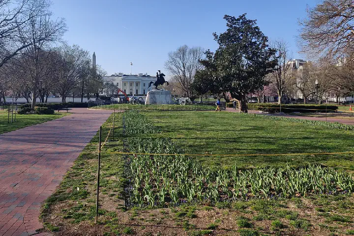 The Lafayette Square Historic District by the White House.