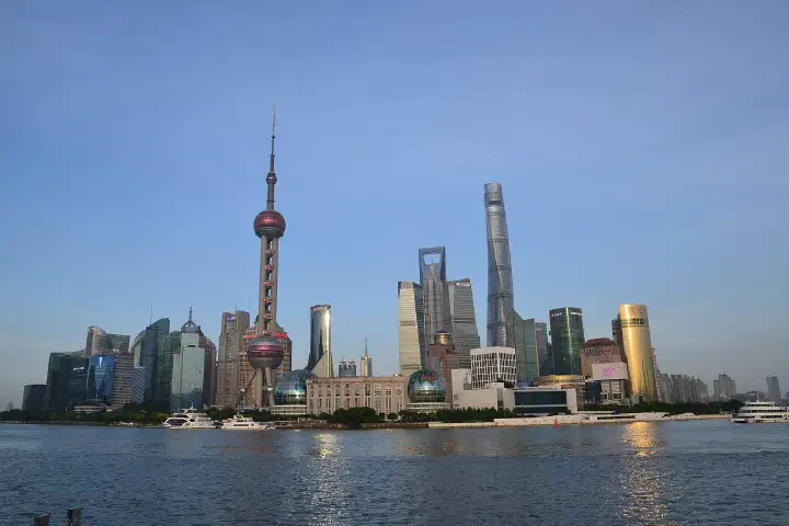 The Pudong skyline, Shanghai.