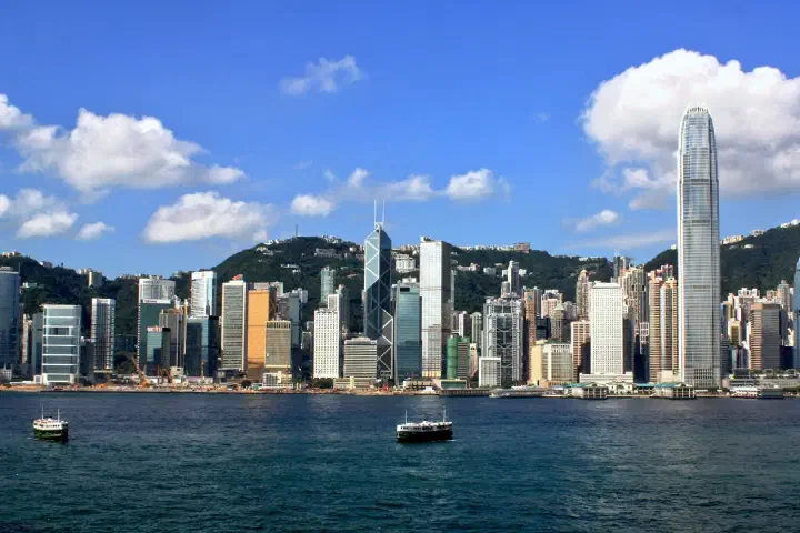 Hong Kong's Central district across Victoria Harbour.