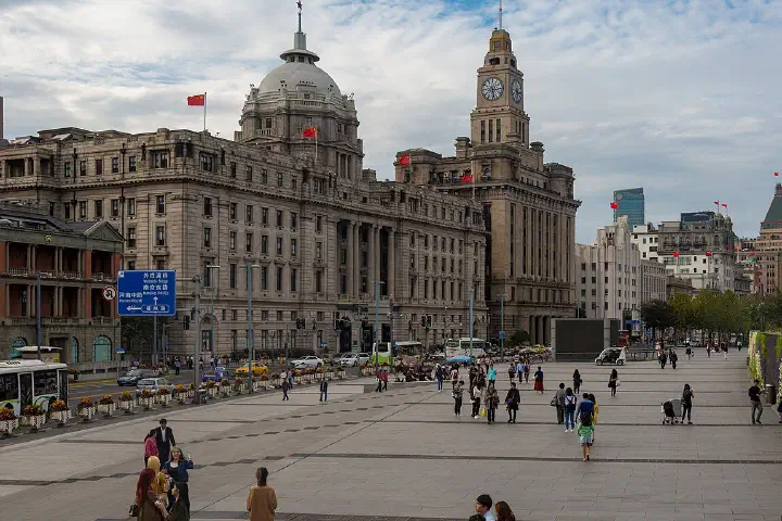 The Bund in Shanghai, China.