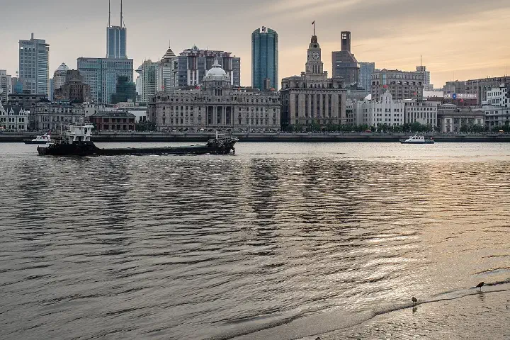 The Bund, seen from Pudong.