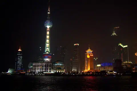 The Pudong skyline, Shanghai.