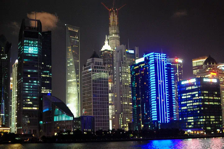 Pudong at night, Shanghai.
