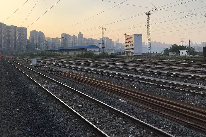 With the skyline of Yuzhong District in the background