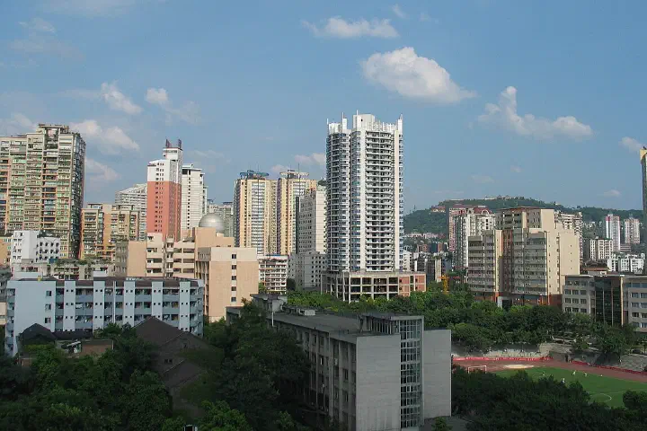 The skyline of Shapingba.