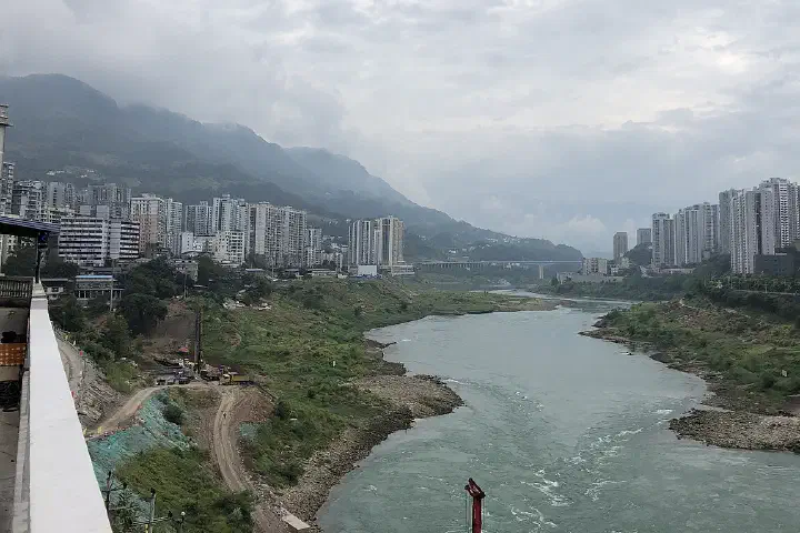 The skyline of Wulong, Chongqing.