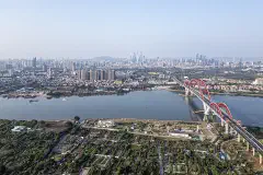 Guangzhou Skyline, shot in Panyu District, Guangzhou