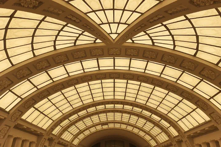 A department store atrium.