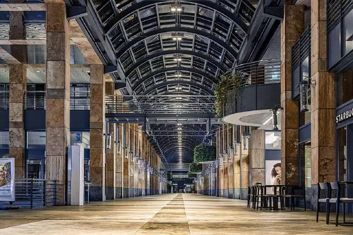 The Metalli shopping mall in Zug, Switzerland.