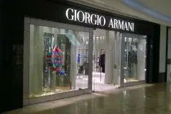 A Giorgio Armani shop in Baku Mall, Azerbaijan.
