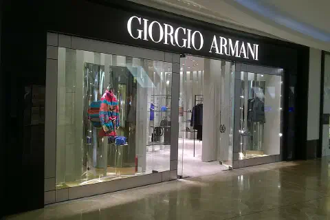 A Giorgio Armani shop in Baku Mall, Azerbaijan.