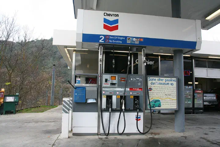 A Chevron gas pump.