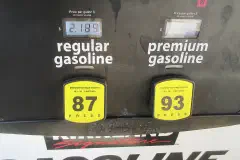 Costco gas pump buttons, New Orleans 2 December 2025