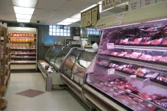 The butcher counter at Langenstein's grocery store, Uptown New Orleans, 2008.
