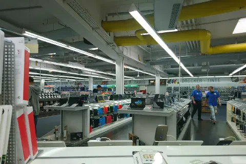 An electronics store in Germany.