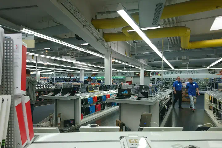 An electronics store in Germany.