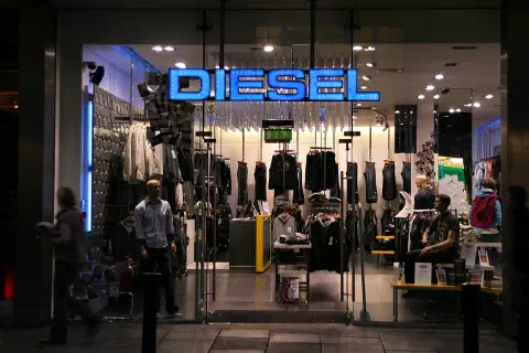 A Diesel fashion store in Dublin, Ireland.