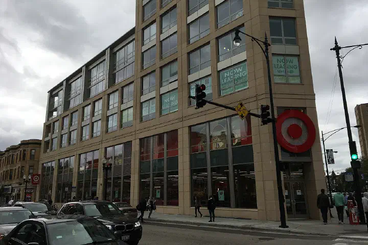 A new Target store at Belmont and Clark in Chicago, 2017.