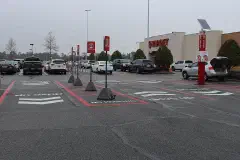 Target drive-up lanes with an SUV awaiting a delivery, Valdosta, Georgia.