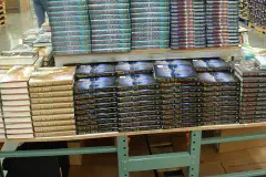 Book stacks at the Costco warehouse store in Kauai, April 2008.