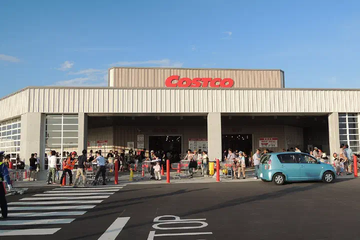 The Costco warehouse at Chubu Airport, Tokoname, Aichi, Japan.