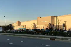 An Amazon fulfillment center in Garner, North Carolina, on the site of the former Jones Sausage factory.
