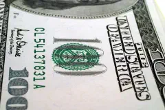 A U.S. hundred-dollar bill