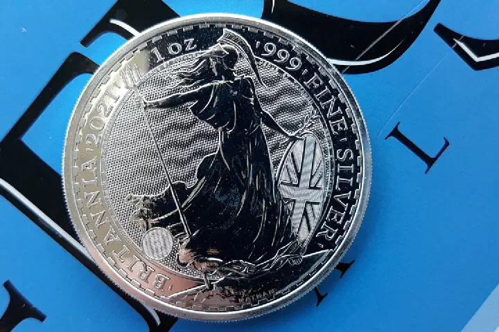 A 2021 Britannia £2 silver coin.