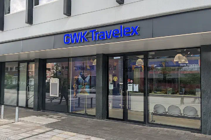 A small currency exchange office in Tilburg, the Netherlands.