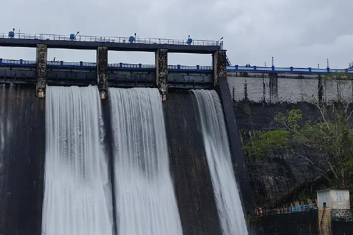 The Peechi Dam, 22 km outside Thrissur in Kerala, India.