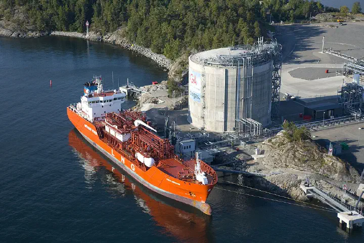 AGA's LNG terminal in Nynäshamn.