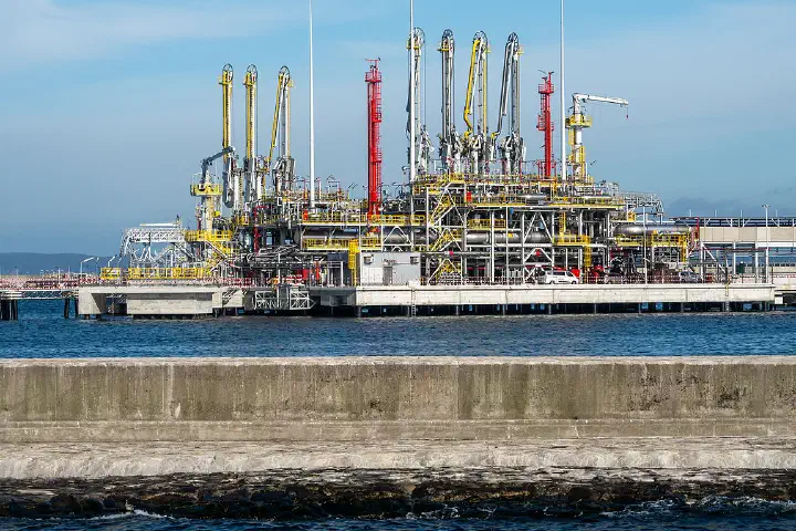 The LNG terminal in Świnoujście.