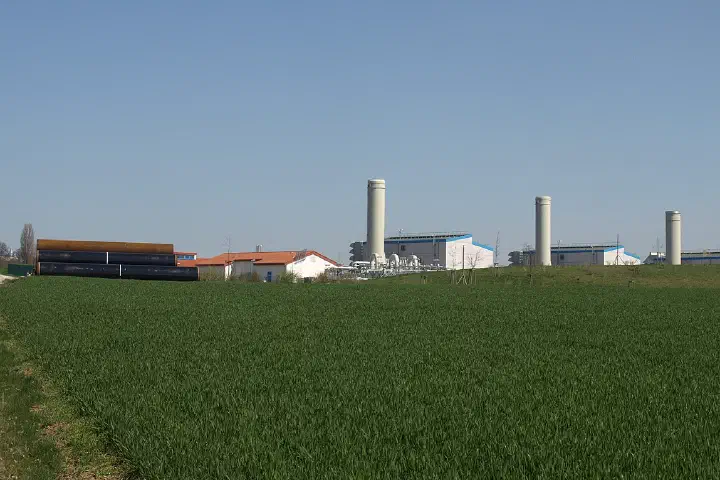 A compressor station on the STEGAL natural-gas pipeline near Eischleben, Thuringia, Germany.